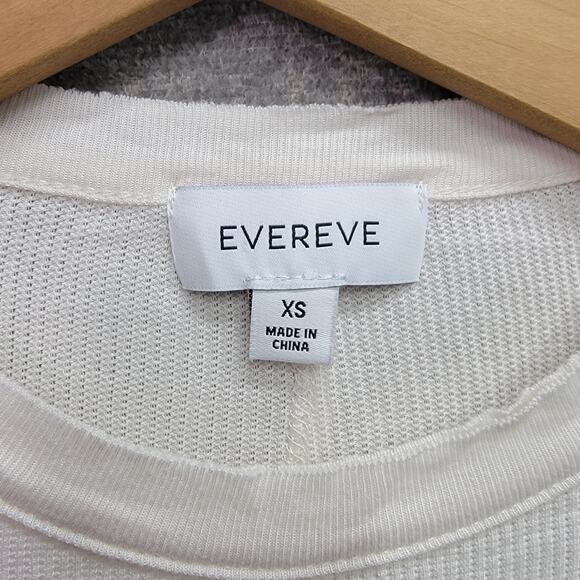 EVEREVE LONG SLEEVE WAFFLE KNIT THERMAL TOP, SIZE XS - Picture 4 of 7